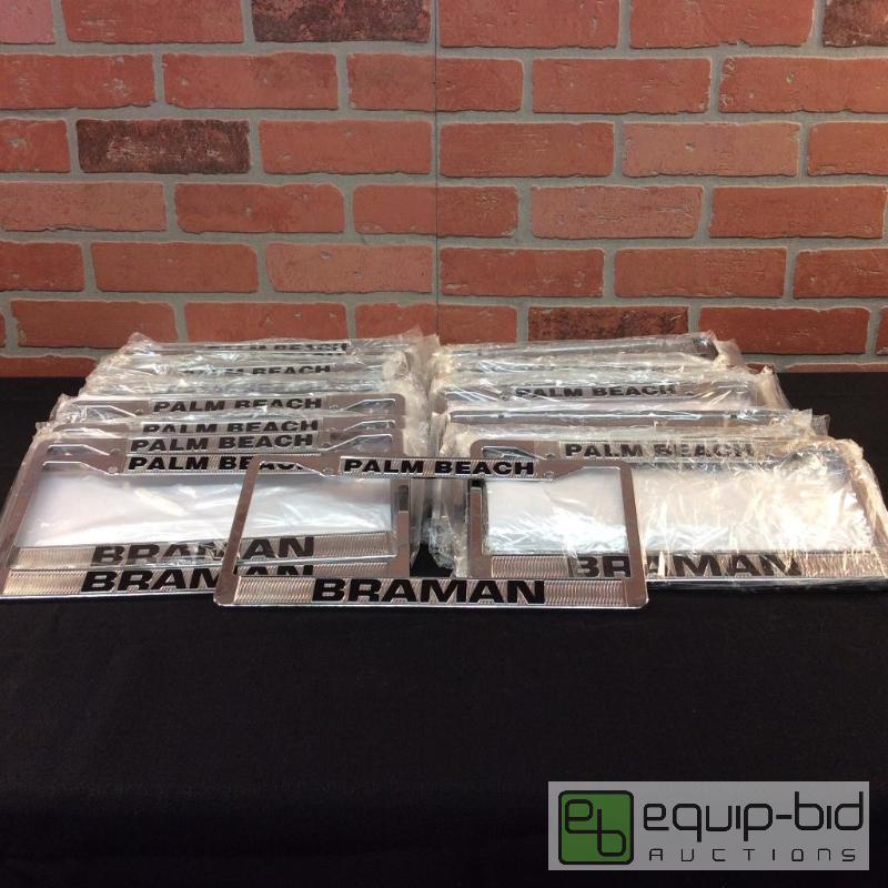 lot 94 image: Palm Beach Braman License Plate Holders  Quan...