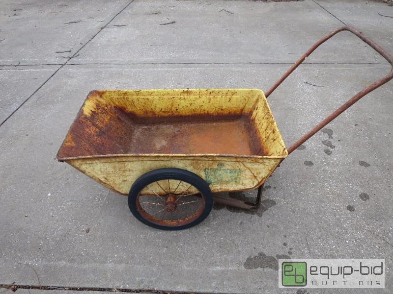 lot 169 image: Vintage Metal Wheelbarrel