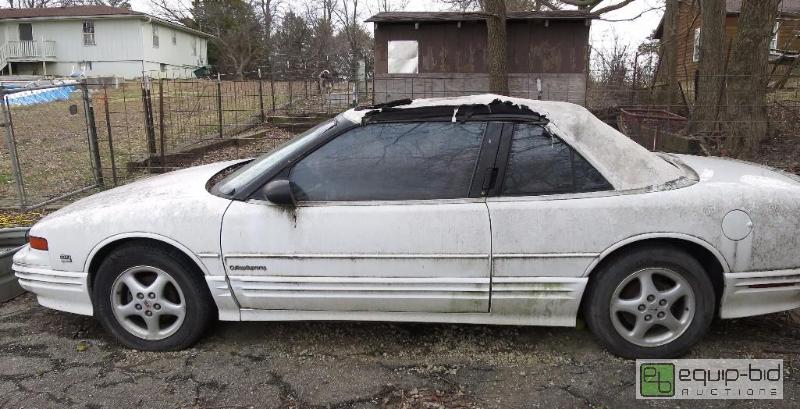 lot 5 image: 93 Oldsmobile Convertible Title in Hand Unknown Running Condition