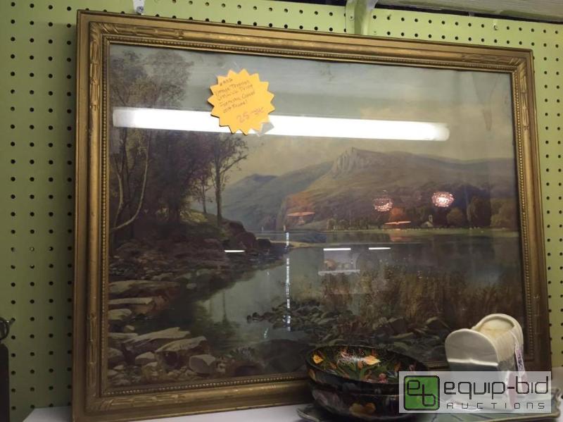 lot 101 image: Thomas Creswick Print Framed in Gilt Wood Frame