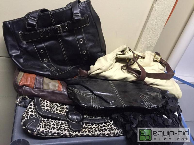 lot 109 image: Large Group of Purses - Leather, Name Brand, etc.