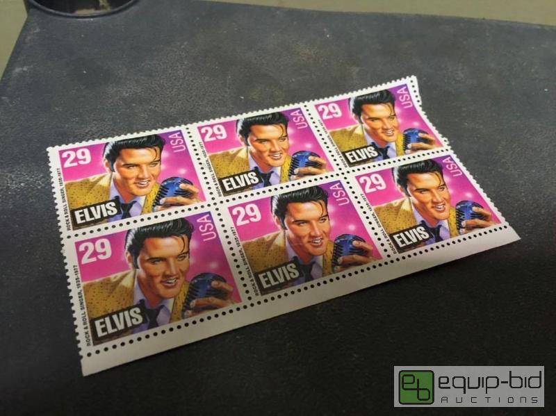 lot 123 image: Uncut Elvis 29 Cent Stamps