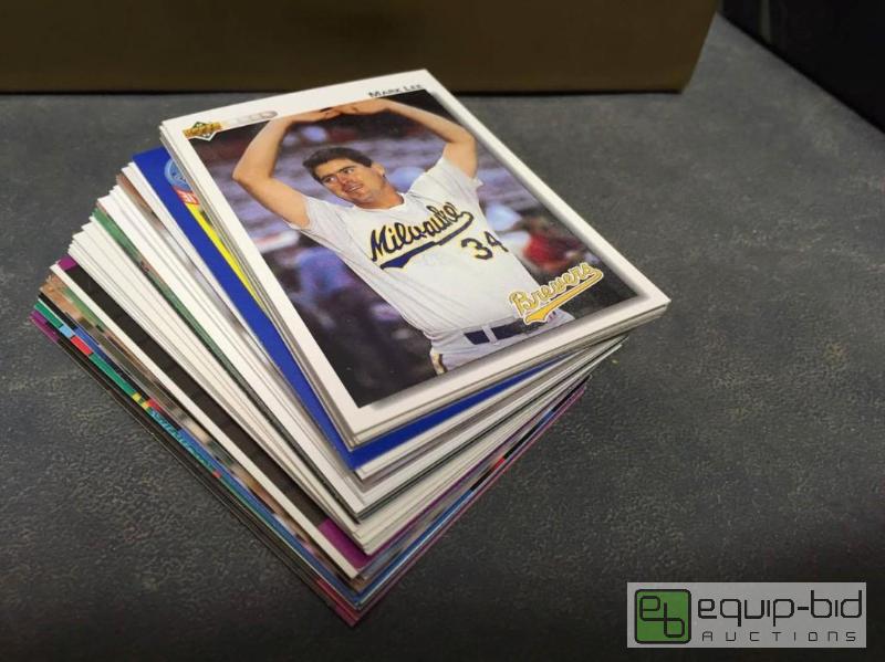 lot 126 image: Unsorted Stack of Various Baseball Cards - mostly 1990s, Upper Deck, Fleer, etc
