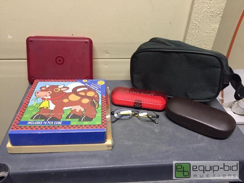 lot 155 image: Group - Brand New Wooden Puzzle, Tommy Hillfiger Eye Glasses, Cases, etc.