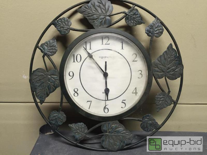 lot 159 image: Ingraham Metal Wall Clock