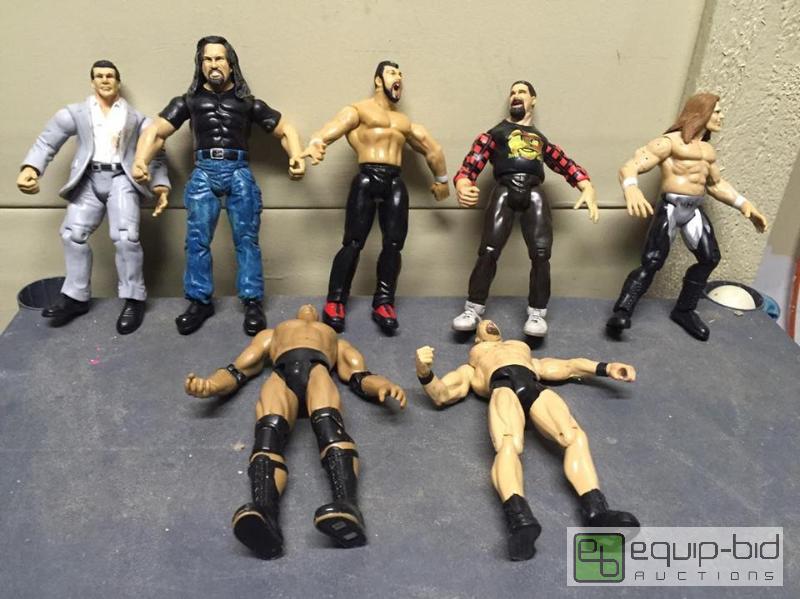 lot 177 image: Group of Wrestler Action Figures