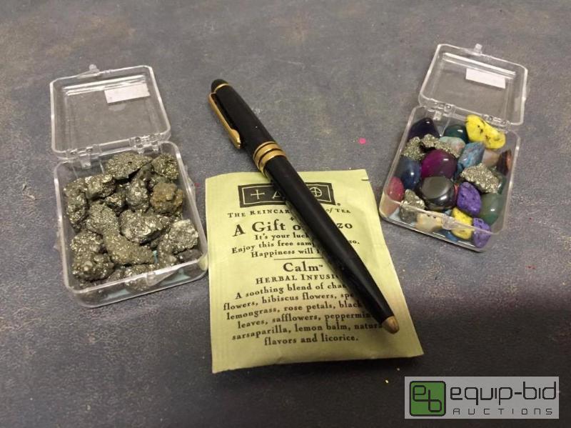 lot 229 image: Polished Rocks and Minerals, Collectible Pen, Tazo