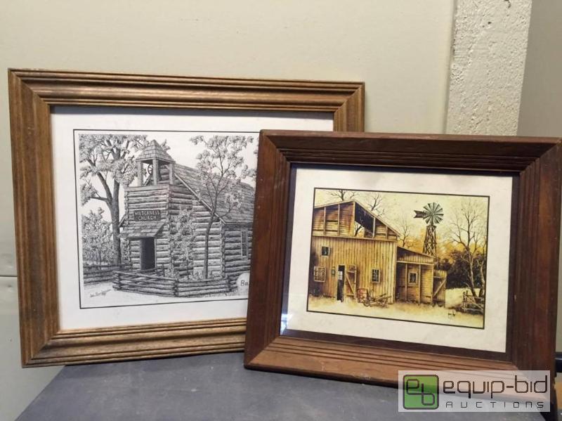 lot 233 image: Group of Two Framed and Signed Pictures