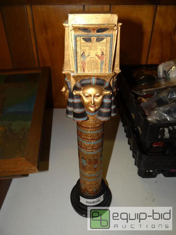 lot 1438 image: Egyptian decor.  18&quot tall....