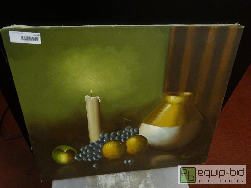 lot 1516 image: Oil on canvas signed Shahn.  24&quot x 20&qu...