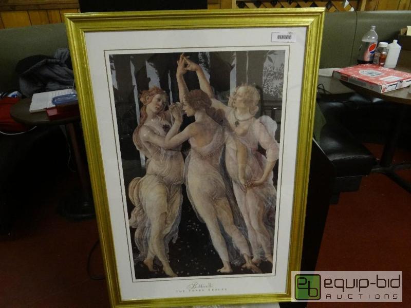 lot 1521 image: Framed print &quot The Three Graces&quot.  ...