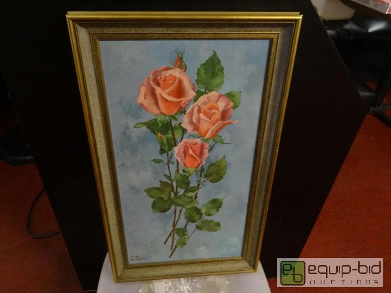 lot 1529 image: Original oil painting by artist Cleo Wilsey. ...