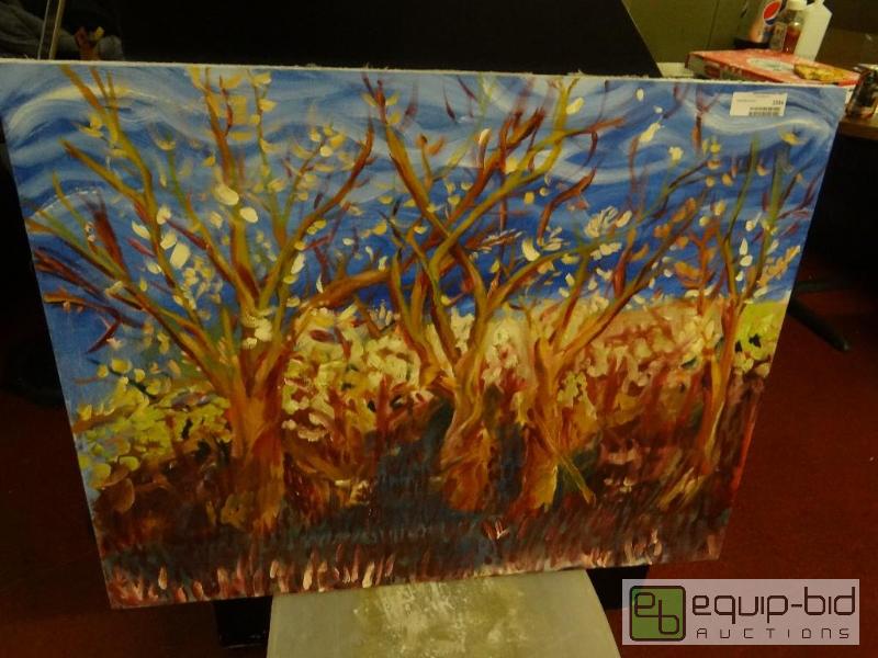 lot 1534 image: Large oil on canvas.  36&quot x 28&quot...