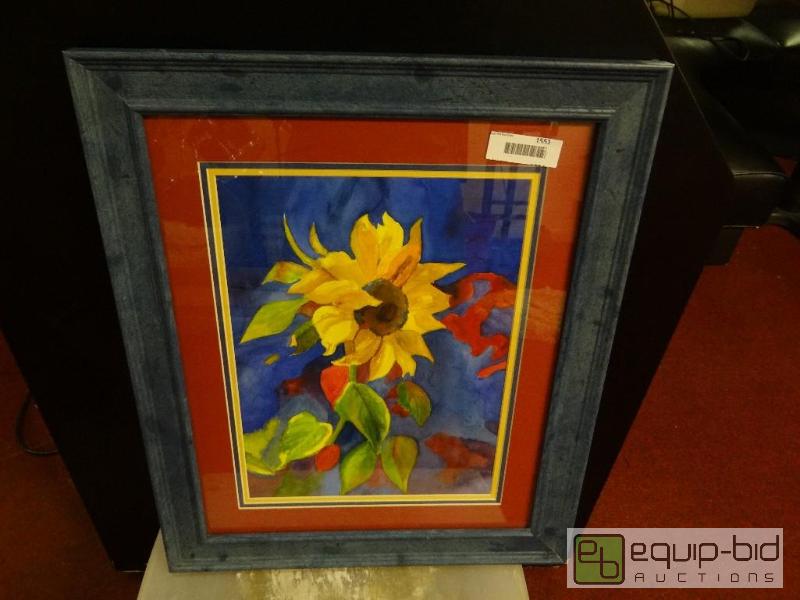 lot 1551 image: Framed original water color signed by artist....