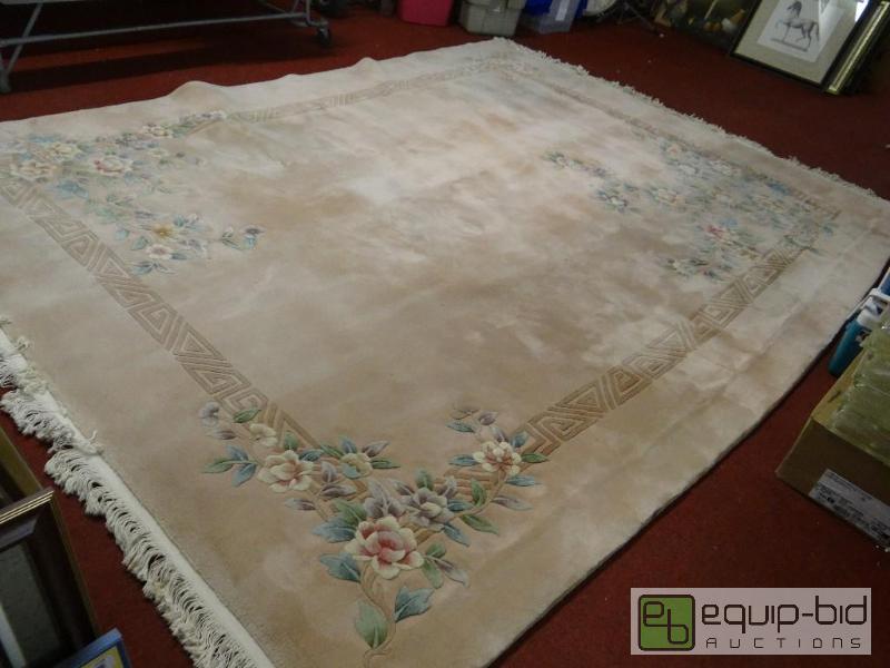 lot 1556 image: Very large thick area rug.  This is the quali...