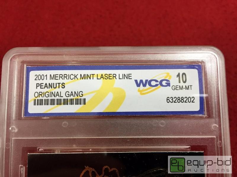PEANUTS GANG Laser Line BLACK GOLD Card CHARLIE BROWN Snoopy Graded GEM MINT 10