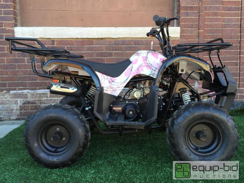 lot 1203 image: ATV-3050D- BARBED PINK CAMO 125CC AUTOMATIC