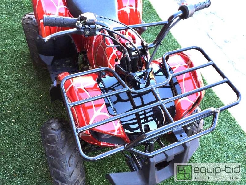 lot 1208 image: ATV-3125R  125cc Fully Automatic Mid Size- RED SPIDER WEB