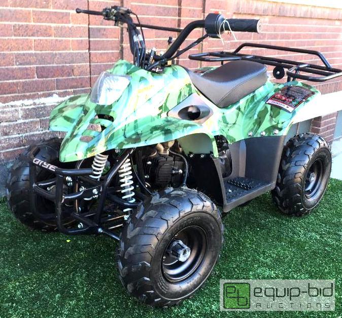 lot 1217 image: ATV-3050D- BARBED GREEN CAMO 110CC AUTOMATIC