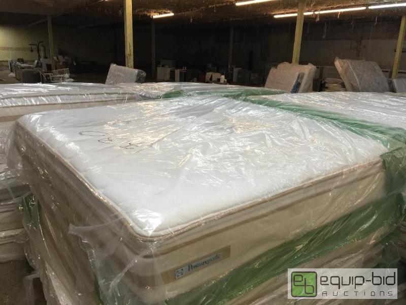 lot 1013 image: POSTUREPEDIC VENETIAN PLUSH EURO TIGHT TOP MATTRESS- KING SIZE
