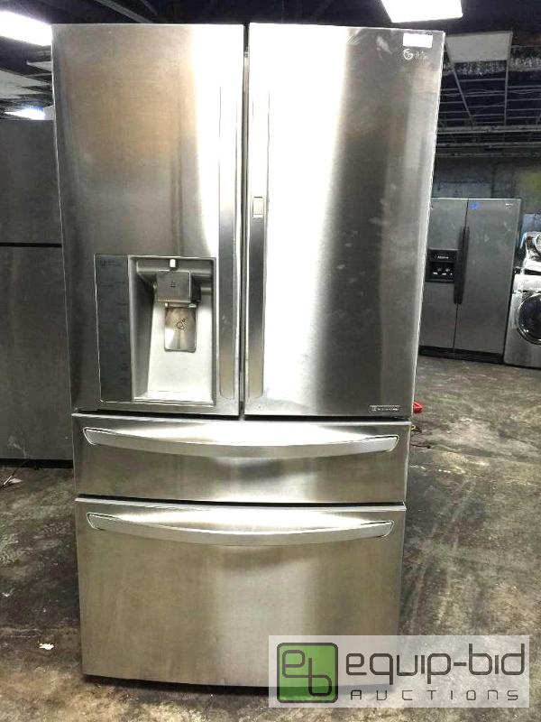 lot 50-02 image: Lg 4-door 36 with double  French Door Refrigerator with 29.7 cu. ft