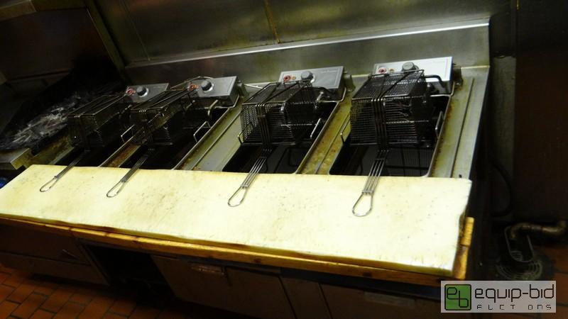 lot 774 image: 4 Bay Electric Commercial Fryer