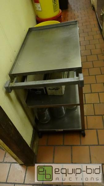 lot 786 image: 3 Tier Stainless Cart On Casters