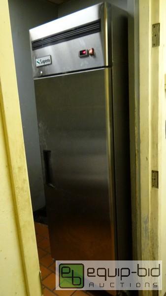 lot 787 image: Supera Commercial Single Door Reach-in Freezer on Casters