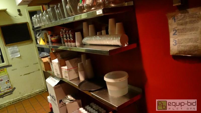 lot 795 image: Lot of (5) Stainless Shelving