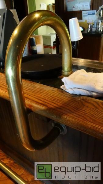 lot 928 image: (2) Brass Bar Grab Rails