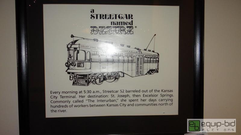 lot 942 image: Street Car Memorabilia Framed Sign