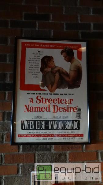 lot 948 image: Street Car Named Desire Framed Poster