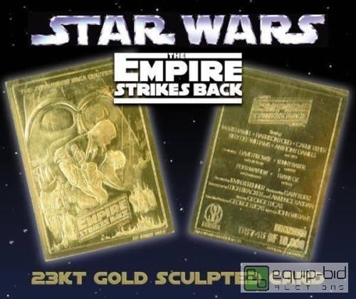 Star Wars SHADOWS OF THE EMPIRE 23KT Gold Card Sculpted Limited Edition #/10,000 