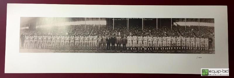 lot 1108 image: 1924 FIRST COLORED WORLD SERIES ART PHOTOGRAPH - NO # ARTIST PROOF - EXTREMELY RARE LARGE 10 X 33 IN