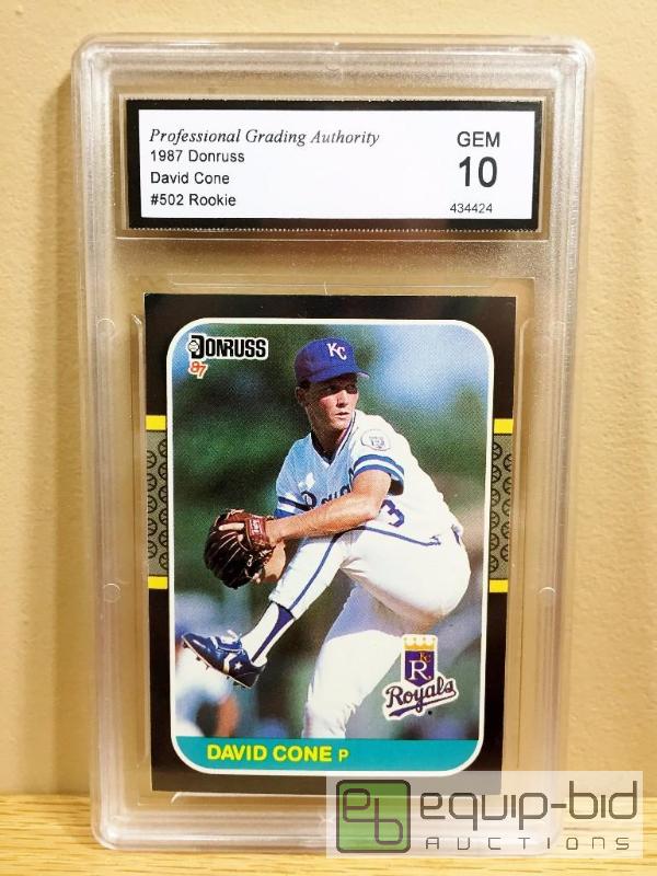 lot 1121 image: DAVID CONE KANSAS CITY ROYALS 1987 GEM MINT 10 ROOKIE CARD