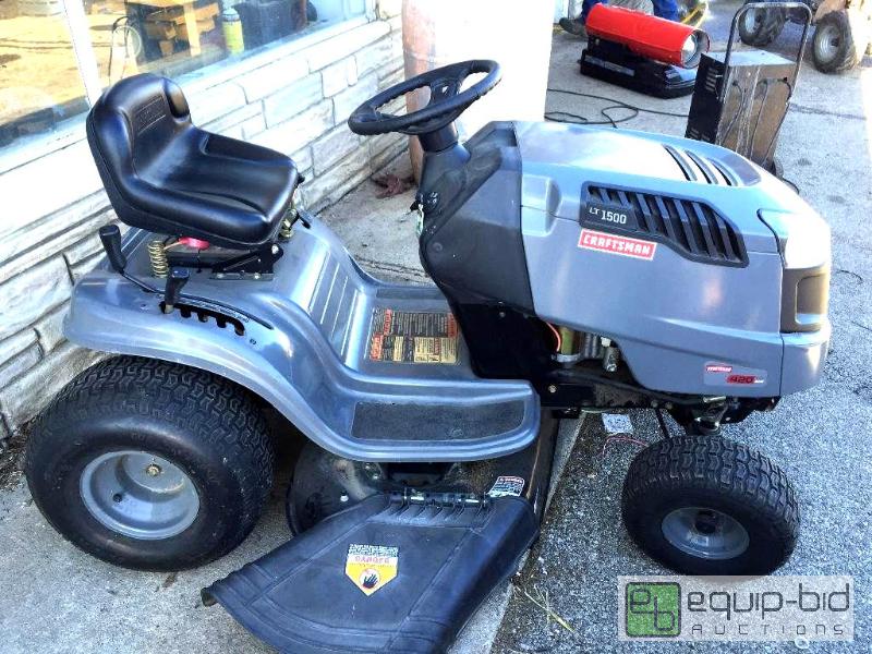 Craftsman Lt1500 42 420cc 7 Speed Lawn Tractor South Kc Grandview Appliances To Lawn Tractors Equip Bid