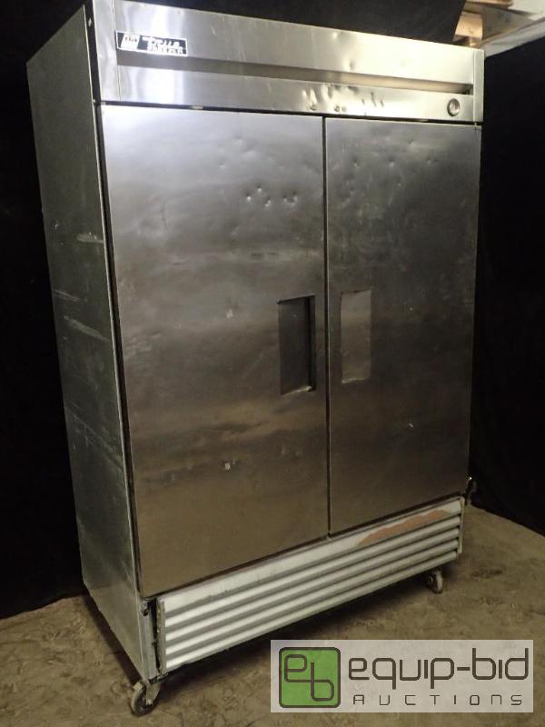 lot 3073 image: True T-49F Double Door Stainless Steel Freezer