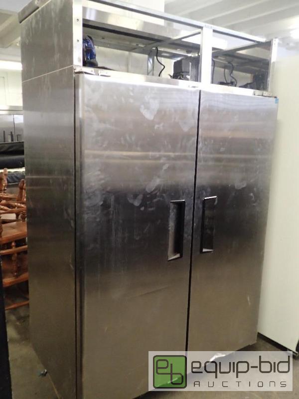 lot 3077 image: Stainless Steel Supera Two Door Freezer