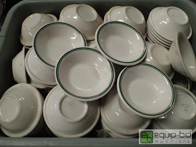 lot 3091 image: Tote of Small Sauce Bowls