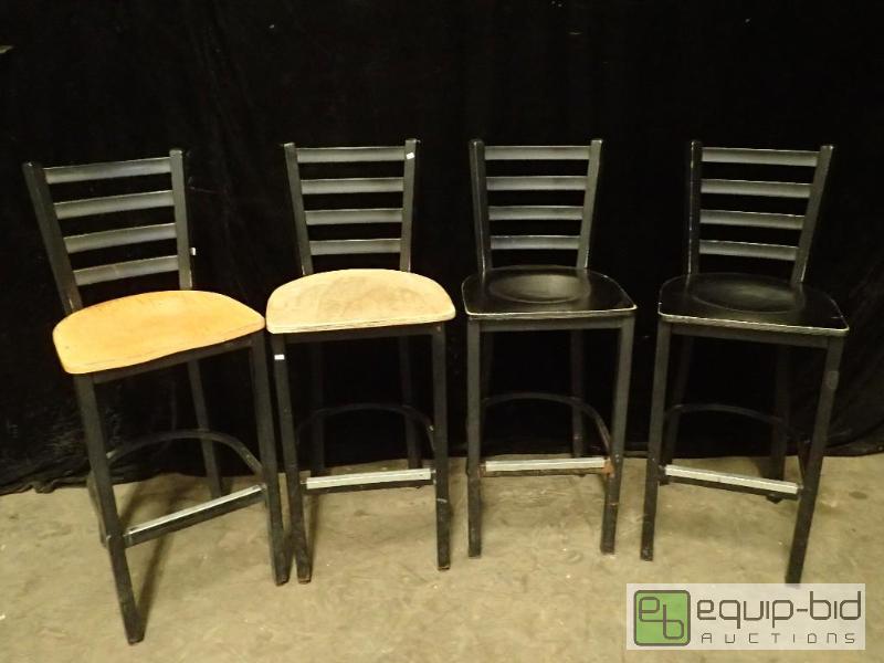 lot 3151 image: (4) Bar Height Chairs