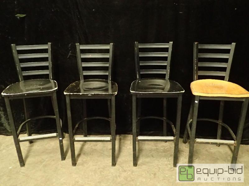 lot 3152 image: (4) Bar Height Chairs