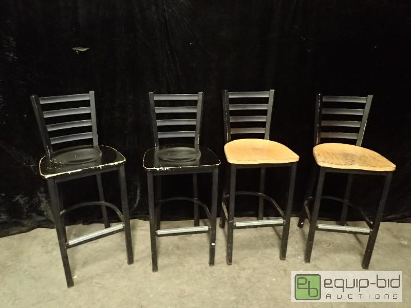 lot 3153 image: (4) Bar Height Chairs