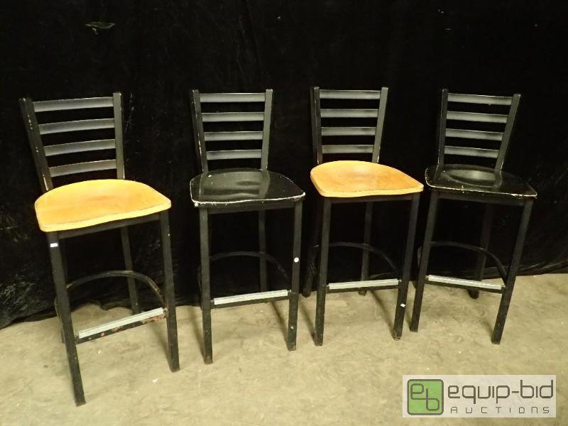 lot 3154 image: (4) Bar Height Chairs