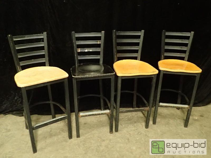 lot 3156 image: (4) Bar Height Chairs