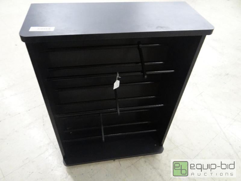lot 1583 image: Media rack. DVDs, CDs, VHS ....