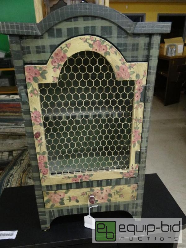lot 1586 image: Decorative table top cabinet with drawer....