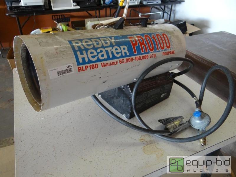 lot 1591 image: Reddy heater pro 100 propane heater.  Unteste...