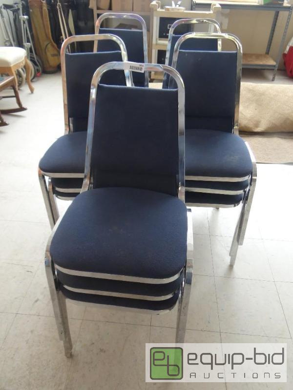 lot 1654 image: Lot of 15 matching stack chairs....