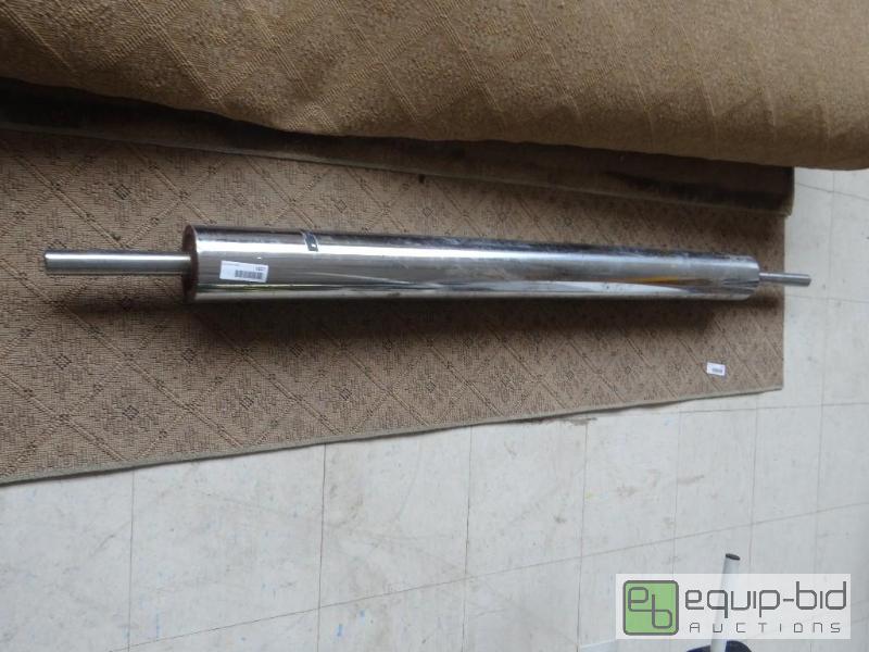 lot 1657 image: Large chrome roller. Very heavy roller....