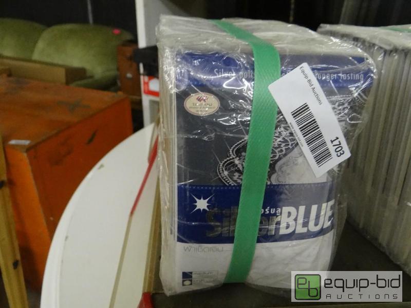 lot 1703 image: Bundle of 50 packages of silver blue.  Silver...